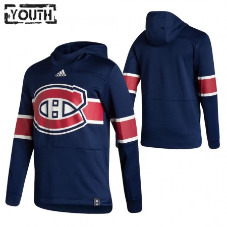 Dětské Montreal Canadiens Blank 2020-21 Reverse Retro Pullover Mikiny Hooded